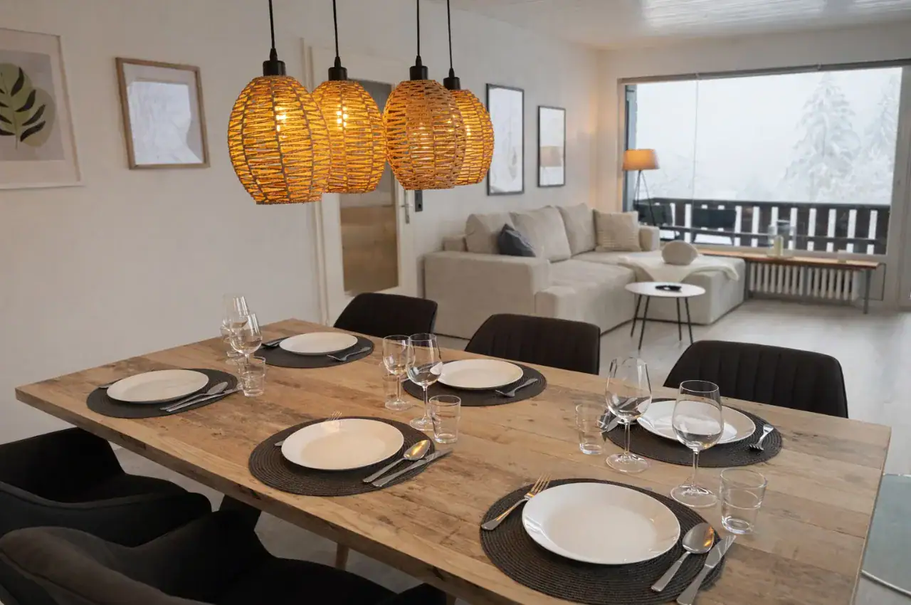 Titelbild Apartment Bergnest in Sankt Andreasburg im Harz mit gemütlicher Ferienwohnung und modernem Wohnbereich