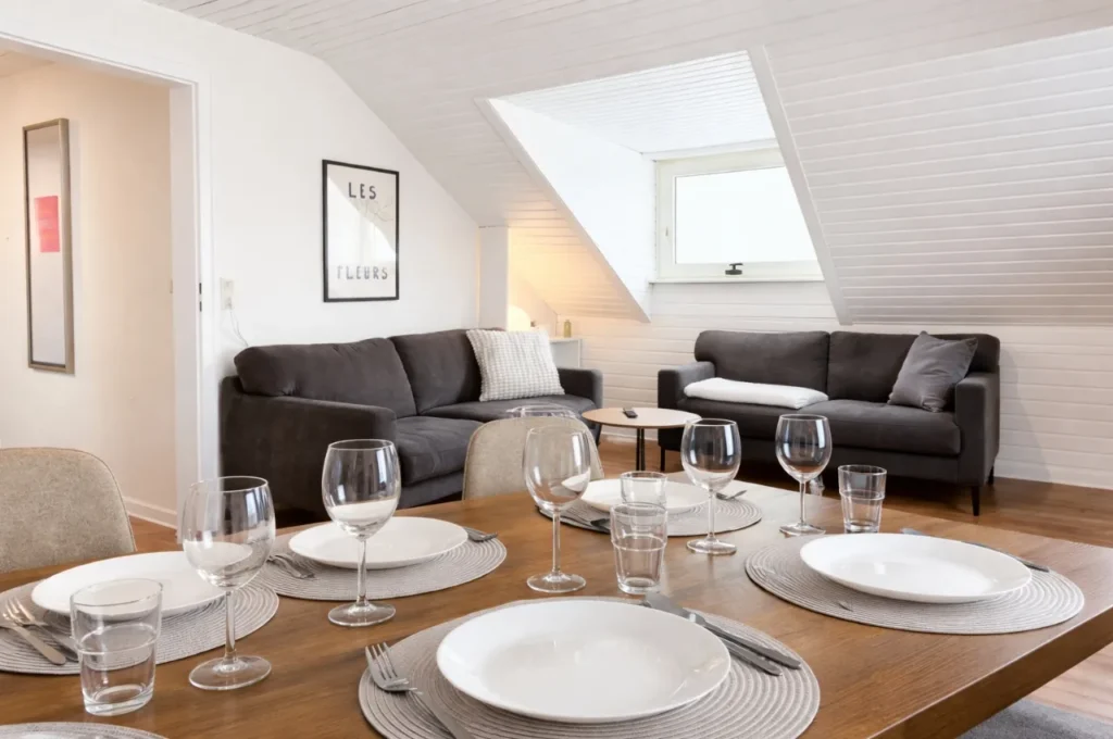 Titelbild Apartment Gipfelblick in Sankt Andreasburg im Harz mit heller Ferienwohnung und modernem Wohnbereich